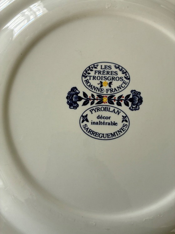 Image 1 of Plat de service restaurant Les Frères Trois Gros Sarreguemines