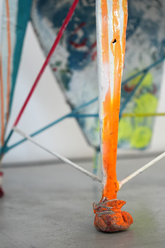 Image 1 of Set di 6 sedie Pop Art firmate da Guido Coletti (1995, firmate nel 2013)