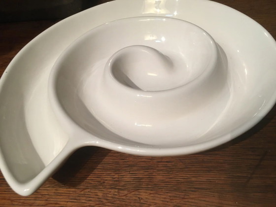 Plat en céramique en forme d'escargot – Vaisselle, Porcelaine, Vintage (photo 3 of 8)