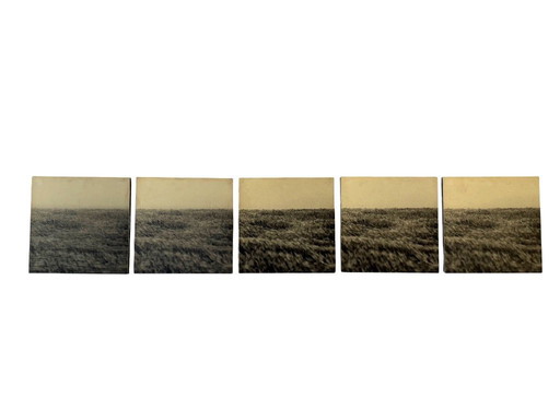 Gerry Hunt (1927 - 2023), set of  5 photos mounted on wood panels, UK 1977