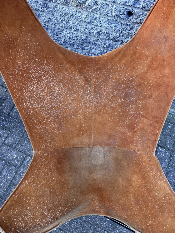 Image 1 of Vlinderstoel Suède Leer