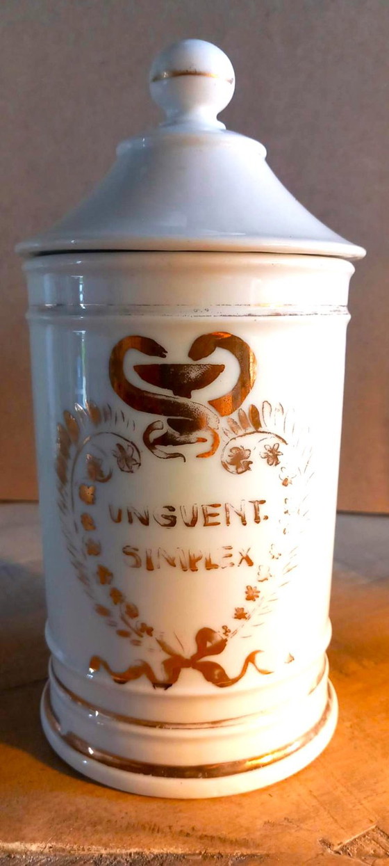 Vintage Perignem apothekerspotten (Set Van 4) | Belgisch design uit de jaren 1950-1960 – Decoratieve objecten (photo 6 of 12)