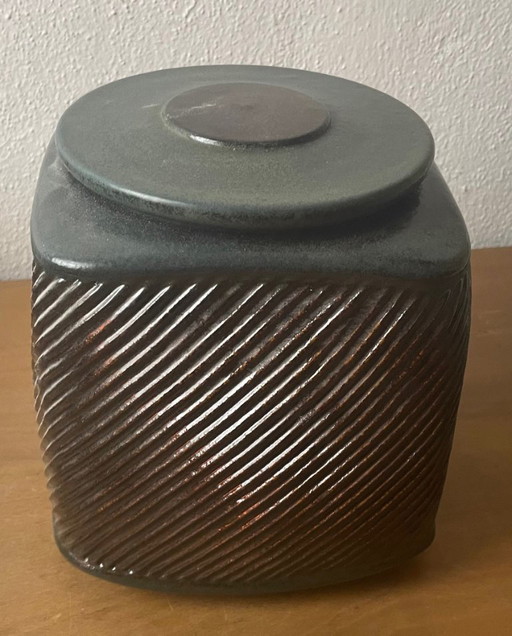 Pot à couvercle, grès, Martin Goedersmann