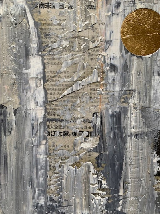 Image 1 of unique painting in beautiful earth tones