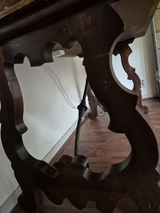 Piccola Scrivania in Legno, Scrivanie, Ferro, Nero (foto 3 di 5)