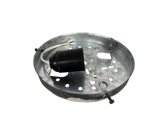 Image 1 of RZB Leuchten - 'Flush Mount' - ceiling lamp - glass - metal - 70's 