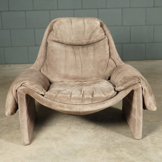 Image 1 of Fauteuil lounge Propositions P60 avec repose-pieds – Vittorio Introini – Saporiti – années 1960