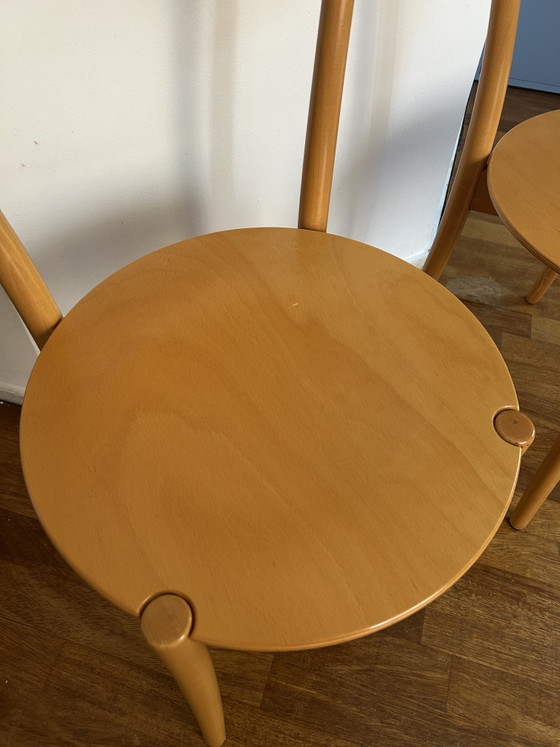 Image 1 of Set van 2 vintage italiaanse bistro stoelen