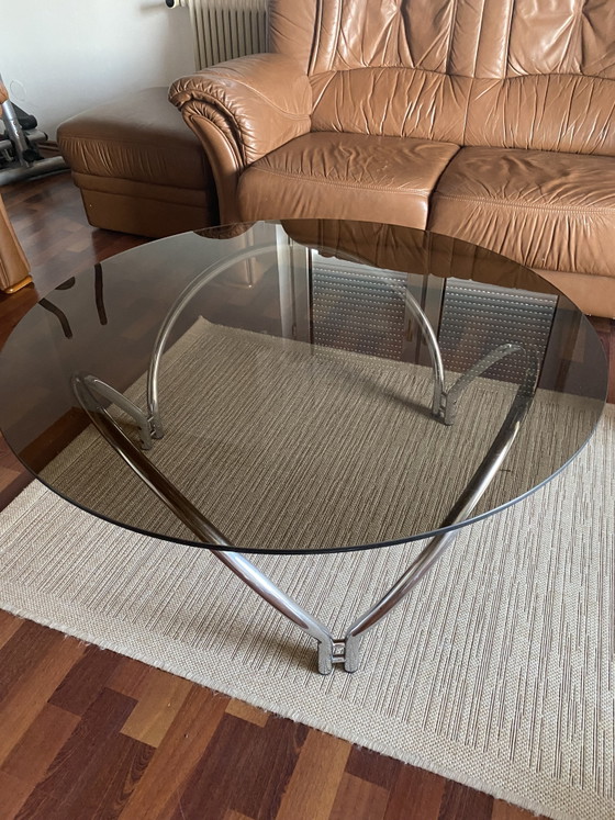 Image 1 of Gispen Couchtisch aus Rauchglas