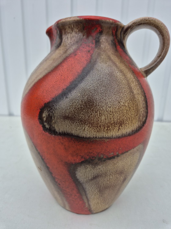 Image 1 of Beautiful German pitcher signed d b hohr, 1970s
