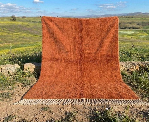 Grand Tapis Bérbere Artisanal 400cmx300cm – vloerkleden en tapijten, Cotton
