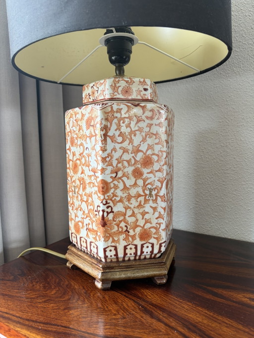 Lampada Vaso Zenzero Cinese Vintage Antico