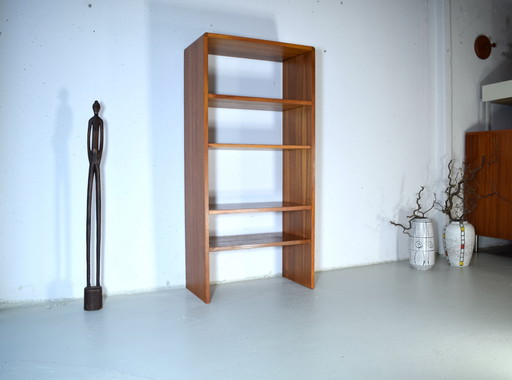 Bibliothèque vintage danoise en teck des années 1960, étagère haute