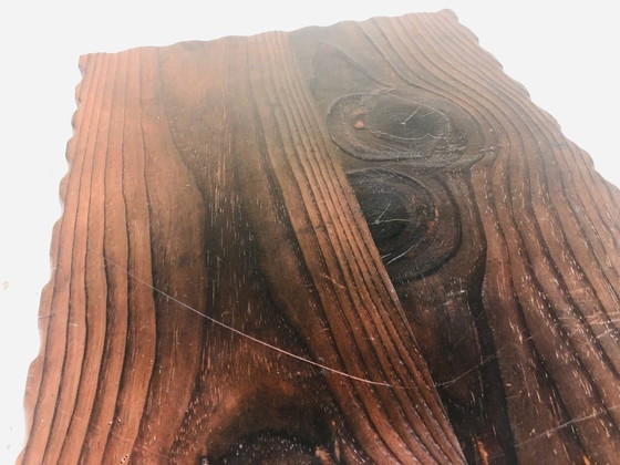 Image 1 of Vintage Farmhouse Side Table on Tapered Legs