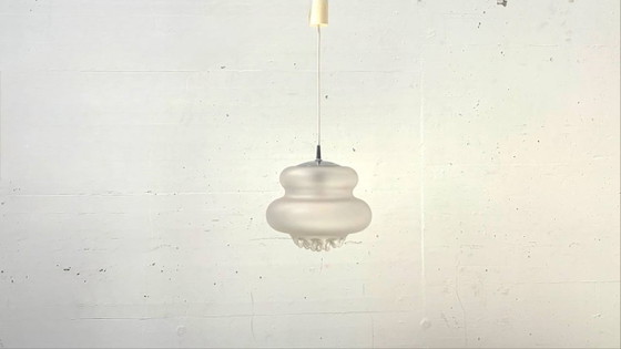 Image 1 of Suspension Peill & Putzzler AH 43 en cristal satiné, années 1970