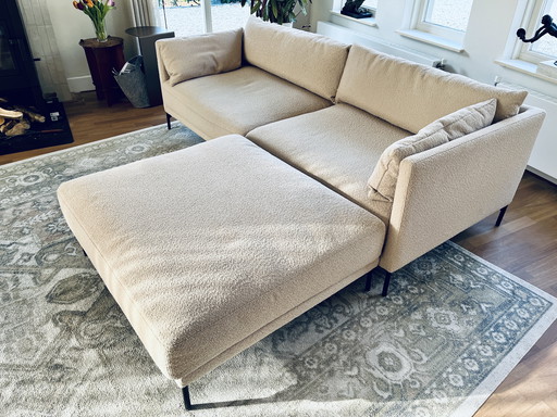 Sofá modular danés moderno con tres elementos