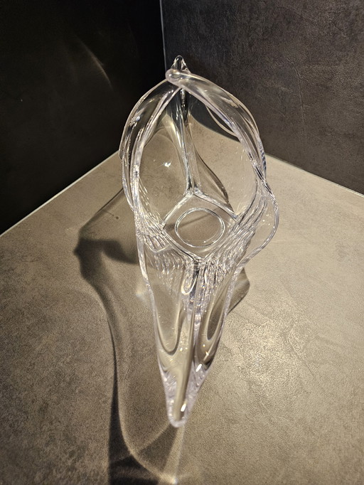 Coupe arquée en cristal Bayel France style Mid-Century Modern