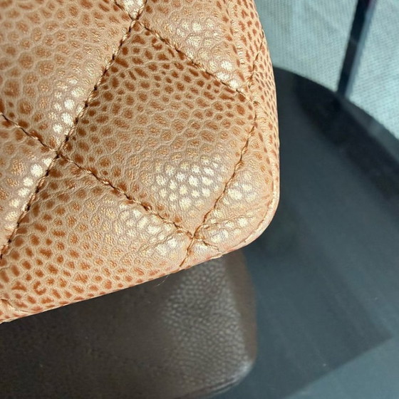 Image 1 of Chanel Classic Flap Medium - 25cm Quilted Caviar Gold Silver Hardware Series 14