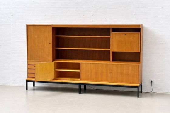 Image 1 of Woonkamermeubel uit het midden van de 20e eeuw, gemaakt van teakhout, Zwitserland, jaren 60.