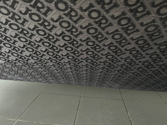 Image 1 of 2 black leather seats brand Jori, Linea JR-8700 and Ottoman