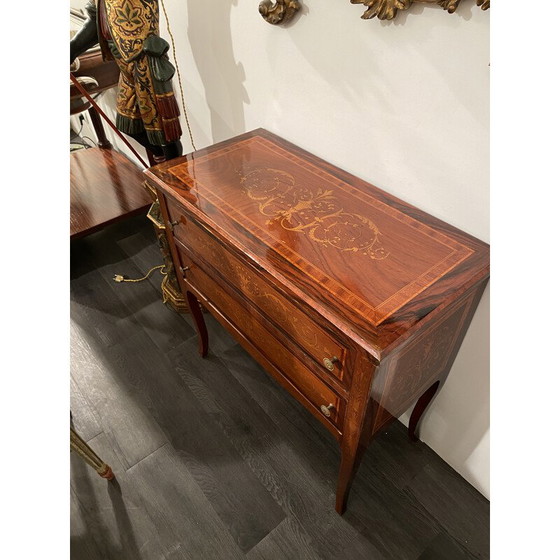 Image 1 of Vintage wooden chest of drawers, Italy 1970s