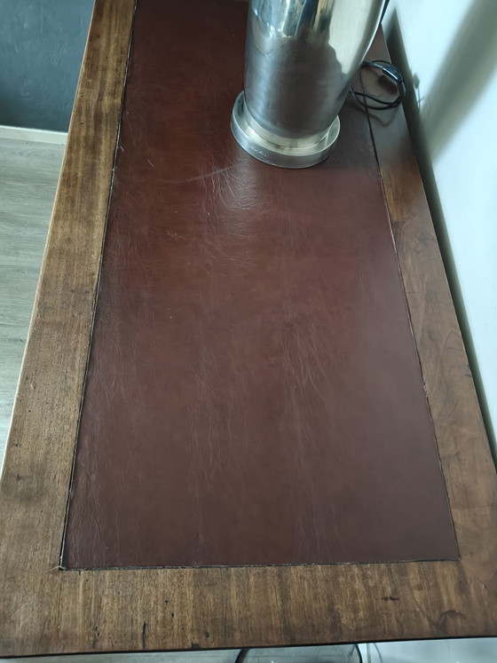 Classic Antique Wooden Desk Louis XVI – Leather (photo 5 of 5)