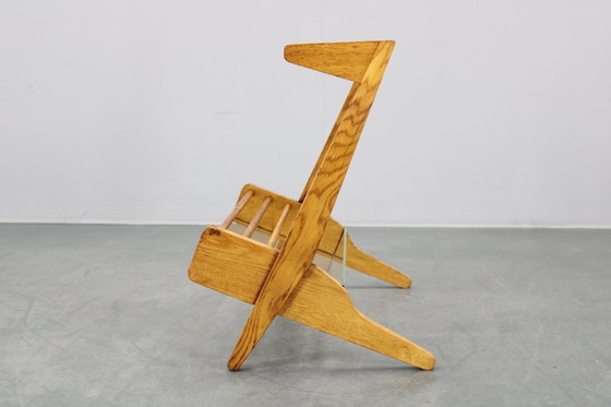 Image 1 of Scaffale / scaffale per libri in quercia del 1960 di ULUV, Cecoslovacchia