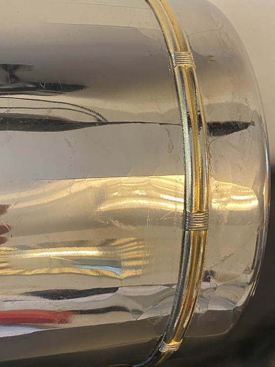 Image 1 of Vintage 60s/70s and rare Gucci ice cream or caviar bucket in silver-plated metal