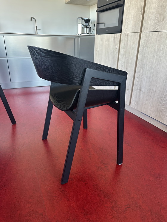 Image 1 of Sedie da pranzo di design danese in legno di quercia nera 4x