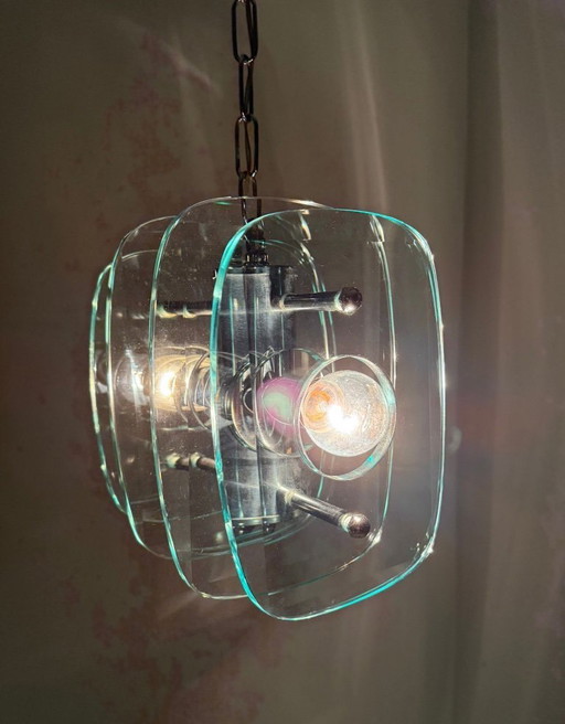 Lampada a sospensione/plafoniera, Fontana Arte, Italia, anni '70