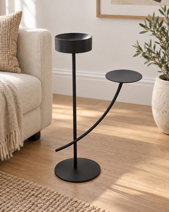 Living Divani „Vizio“ By Leonardo Talarico – Elegant Designer Object In Black – Side tables, Metal (photo 2 of 5)