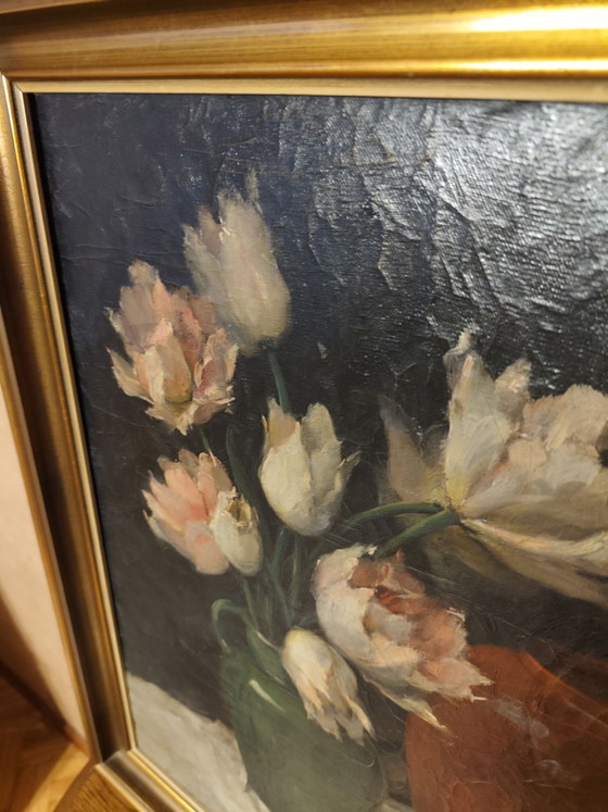 Vintage oil painting, Art, Wood, Canvas, Black (photo 7 of 11)