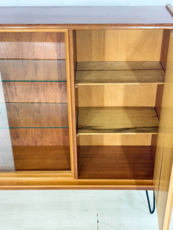 Image 1 of Mid-Century Highboard / Vintage Sideboard / Display Cabinet / Living Room Cabinet – 1960s