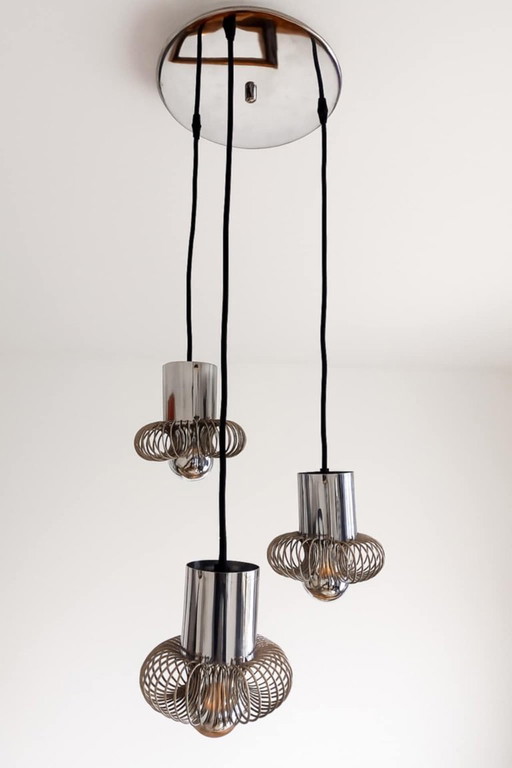 Space Age chandelier by Philippe Rogier for Oxar, 1970