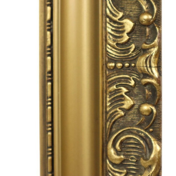 Image 1 of Marco clásico de madera antigua de estilo rococó