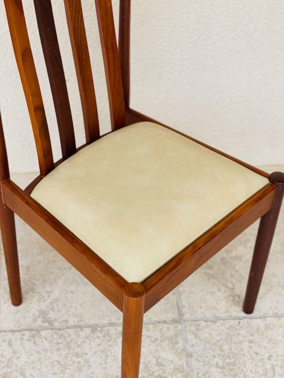 Image 1 of Sedia scandinava in noce e pelle, 1960