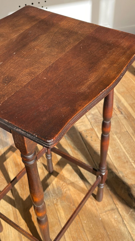 Image 1 of TAFEL Haute CHEVET gedraaid hout stijl