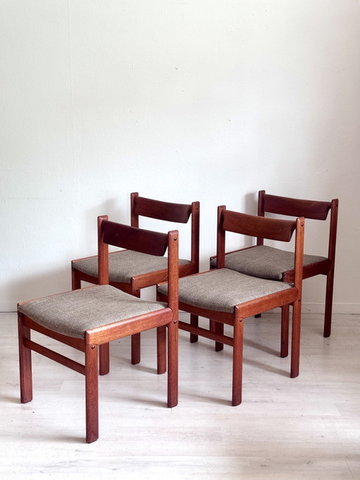 4 dining chairs H.W. Klein for Bramin – teak – 1960s