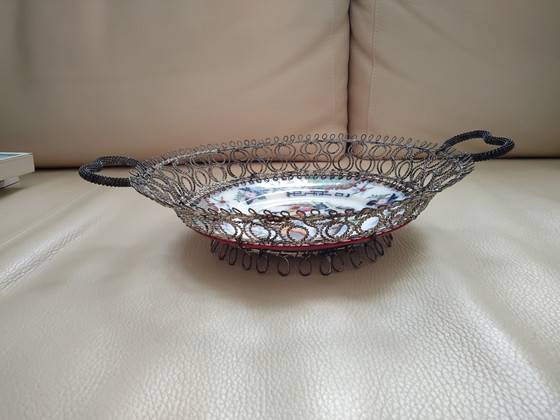 Image 1 of Villeroy &amp; Boch Timor Piatto/Cestino orientale antico, circa 1900