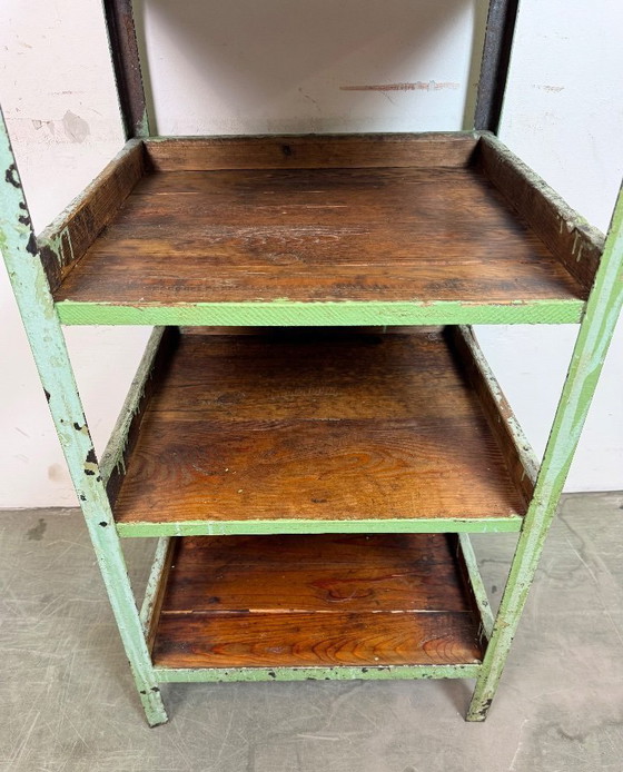 Image 1 of Scaffale industriale verde, anni '60