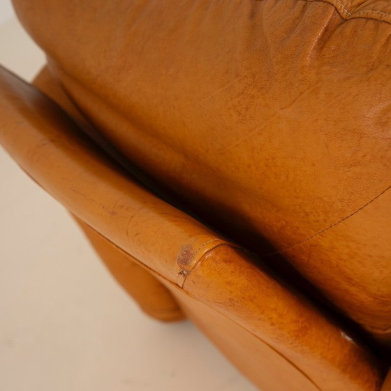 Image 1 of Ledersessel von Arrigo Arrigoni für Busnelli, 1970er Jahre