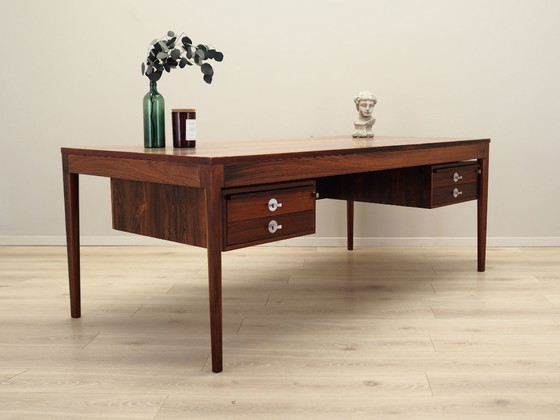 Image 1 of Diplomate rosewood desk, Danish design, 1970s, designer: Finn Juhl, manufacturer: France & Son