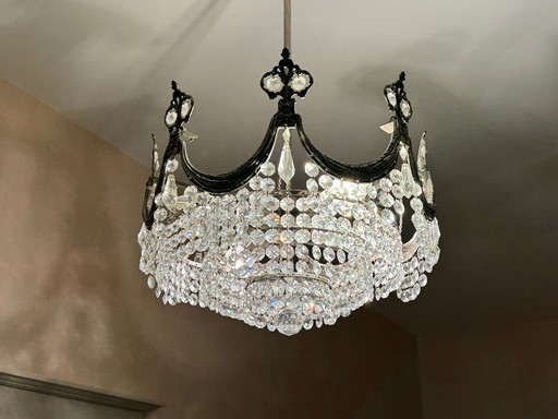 Elegant crystal chandelier