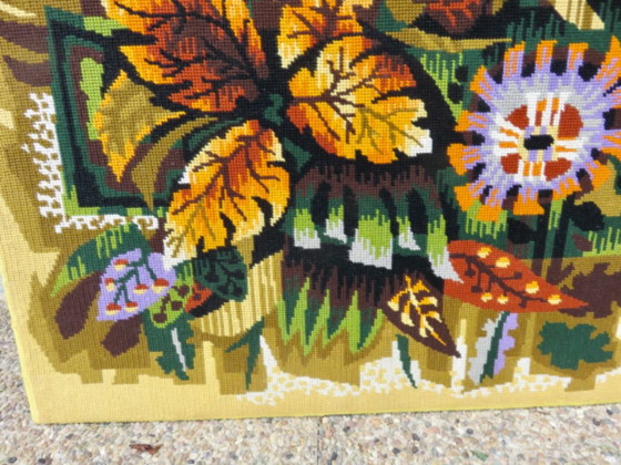 Gran tapiz futurista y psicodélico, al estilo de Jean Lurçat, años 60-70. – Decoración de pared, Wool (photo 13 of 15)
