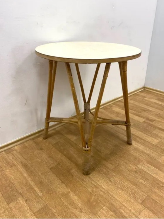 Image 1 of Set di 3 poltrone retrò con tavolo, Alan Fuchs, anni '60, Cecoslovacchia