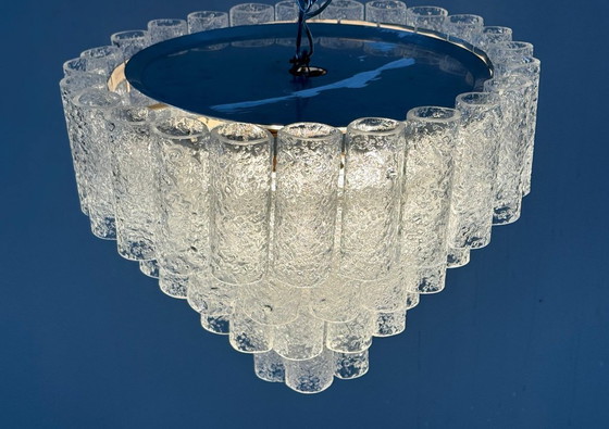 Image 1 of Mid - Century ceiling lamp/chandelier by Doria Leuchten, Germany, 1970s