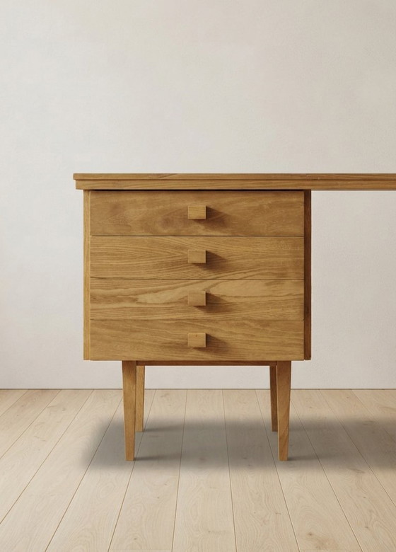 Bureau vintage pour femme, style milieu du XXe siècle, par Hikor, Tchécoslovaquie, années 1980, 110 × 45 × 75 (photo 6 of 6)