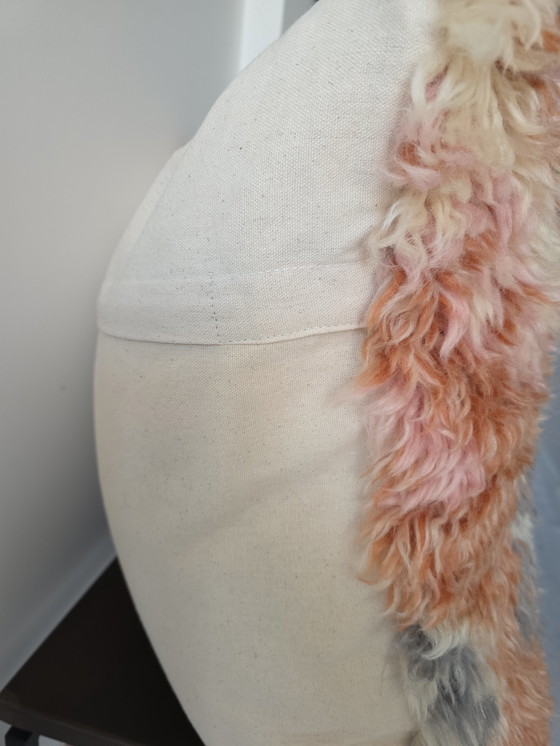 Image 1 of Hand-knotted wool pillowcase