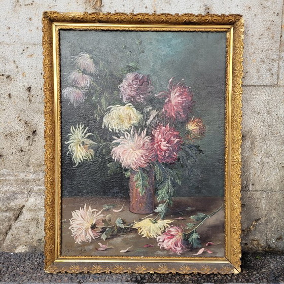 Image 1 of “Herfstbloemen” Marthe Danard Puig, 20e eeuw – Frankrijk