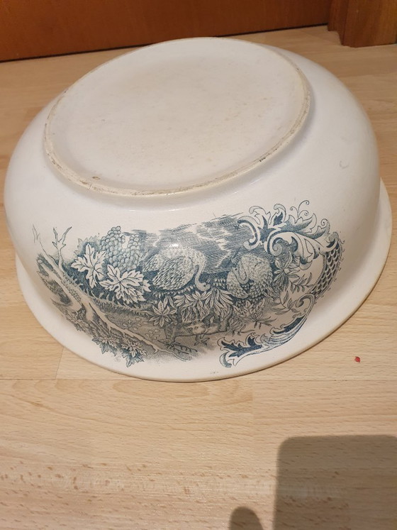 Juego de aseo antiguo de 4 piezas estilo Art Nouveau - Azul petróleo – Accesorios de mesa, Ceramic (photo 5 of 9)